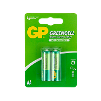 Батарейка GP GreenCell R6 AA BL2 Heavy Duty 1.5V (2/36/144)