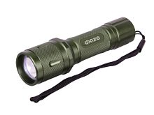 Фонарь универсальный Фаzа A3-L3WZ 3W 1LED от батареек IP44 3 режима+ZOOM зеленый (1/12/48)