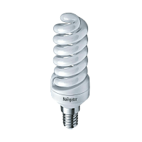 Лампа люминесцентная Navigator SH10 E14 15W 4000К 220-240V спираль (1/12/108)
