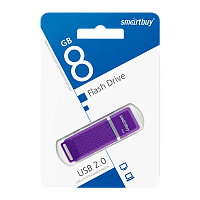 Флеш-накопитель Smartbuy Quartz 8GB USB2.0 пластик фиолетовый