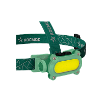 #Фонарь налобный Космос 503Lit 7WCOBLED+красный 1COBLED+REDChip от аккум IP54 4 режима зел (1/25/50)