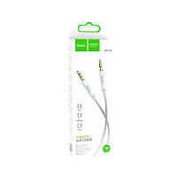 Кабель AUX HOCO UPA19 Jack 3.5mm (m)-Jack 3.5mm (m) 2м нейлон серебряный (1/31/310)
