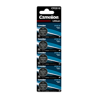 Батарейка Camelion CR2016 BL5 Lithium 3V (5/50/1800) 