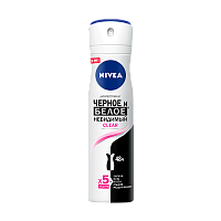Дезодорант женский Nivea Невидимая защита для черного и белого Clear спрей 150мл (1/6)
