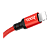 Кабель HOCO X14 USB (m)-Lightning (m) 1.0м 2.0A нейлон красный черный (1/33/330)