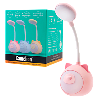 Ночник Camelion NL-274 "мишка розовый" LED 5W на основании с выключателем с кабелем microUSB (1/6/12