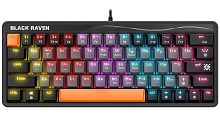 Клавиатура проводная Defender GK-417 RU BLACK RAVEN игровая USB 1.5м серый (1/20)