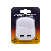 Ночник Старт "USB Квадрат" NL 1LED белый
