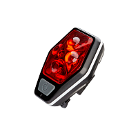 Фонарь велосипедный Космос 401B 4LED от батареек IP54 4 режима черный (1/60/240)