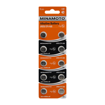 Батарейка Minamoto G6/LR920/LR69/371A/171 BL10 Alkaline 1.5V (10/200/10000) 