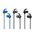 Наушники внутриканальные HOCO ES11 bluetooth 4.2 с микр. спорт. черный (1/76)