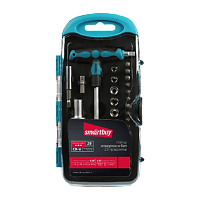 Отвертка Smartbuy ONE Tools с набором насадок 29 предметов CR-V (1/24)
