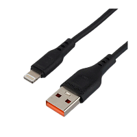 Кабель GoPower GP01L-2M USB (m)-Lightning (m) 2м 2.1A черный (1/200/800)