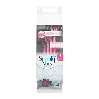 Бритва одноразовая Gillette "Simply Venus 3 Basic" 3 лезвия 4шт. (1/12) 
