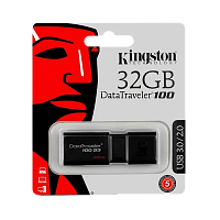 Флеш-накопитель Kingston DataTraveler 100 G3 32GB USB3.0 пластик черный