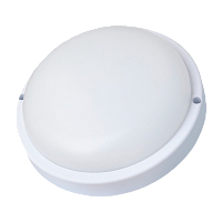 Светильник влагозащищенный Ultraflash LBF-0301S 12W 220V LED IP65 с датчиком движения 140мм белый (1