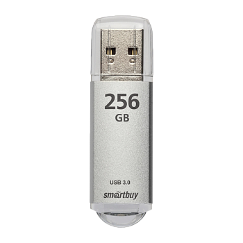 Флеш-накопитель Smartbuy V-Cut 256GB USB3.0 пластик серебряный
