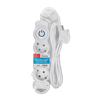 Удлинитель Smartbuy NEW 3р.С/З 16A 3.0м с выкл. ПВС 3x1мм² белый