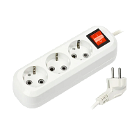 Удлинитель Smartbuy 3р.С/З 16A 10.0м с выкл. ПВС белый (1/20)