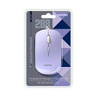 Мышь проводная Smartbuy 288 бесшумная сиреневый (1/40)