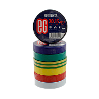 Изолента Еврогарант/EG 15мм*20м ПВХ ассорти (10/200) 