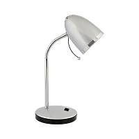 Светильник настольный Camelion KD-308 40W 230V E27 на основании серебряный (1/12)
