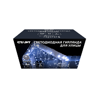 Гирлянда Старт НГ 268LED 8х0,7м бахрома для улицы длина шнура 2м холодный белый (1/10/50)