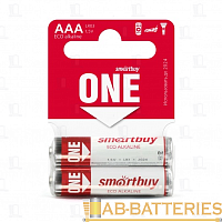 Батарейка Smartbuy ONE ECO LR03 AAA BL2 Alkaline 1.5V (2/60/600) 
