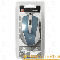 Мышь проводная Defender MM-920 #1 классическая USB синий серый (1/40) 
