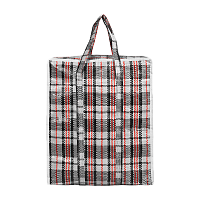 Сумка на молнии "Клетка" Рыжий кот  40х35х15см (1/12/240)