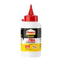 Клей Момент СТОЛЯР ПВА 250г для дерева (столярный) белый (1/12)