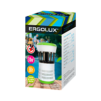 Светильник антимоскитный Ergolux MK-002 3W 220V IP20 на основании белый зеленый