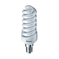 Лампа люминесцентная Navigator SH10 E14 15W 4000К 220-240V спираль (1/12/108)