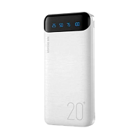 Внешний аккумулятор WK WP-163 20000mAh 2.1A белый (1/60)