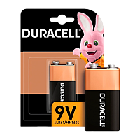 Батарейка Duracell Basic Крона 6LR61 BL1 Alkaline 9V (1/10/6160)