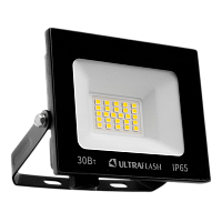 Прожектор светодиодный Ultraflash UFD002 30W 230V 6500К черный (1/20)