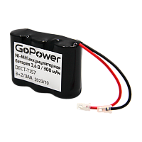 Аккумулятор для радиотелефонов GoPower T157 PC1 NI-MH 300mAh (1/15/180)