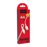 Кабель HOCO X33 USB (m)-microUSB (m) 1м 4.0A ПВХ белый (1/33/330)