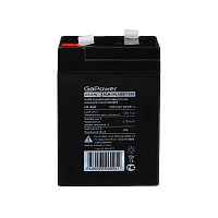 Аккумулятор свинцово-кислотный GoPower LA-660 6V 6Ah клеммы T1/ F1 (1/20)