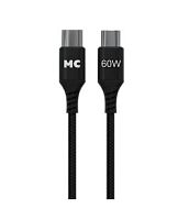 Кабель MORE CHOICE K69aa Type-C (m)-Type-C (m) 2м 3.0A 60W нейлон черный (1/20/200)