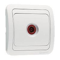 Розетка TV Makel Mimoza 1гн. белый 12007 (1/12)