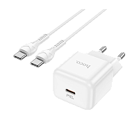 Сетевое З/У HOCO N32 Type-C 30W PD3.0 черный (1/13/130)