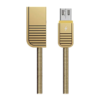 Кабель Remax RC-088M Linyo USB (m)-microUSB (m) 1м 2.1A золотой