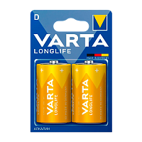 Батарейка Varta LONGLIFE LR20 D BL2 Alkaline 1.5V (4120) (2/12/60)