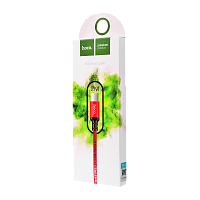 Кабель HOCO X14 USB (m)-microUSB (m) 2м 1.7A нейлон красный черный (1/33/330)