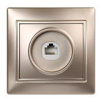 Розетка Smartbuy телефонная 1-местная шампань "Венера"