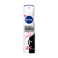 Дезодорант женский Nivea Невидимая защита для черного и белого Clear спрей 150мл (1/6) 