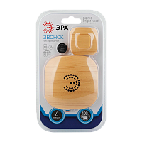 Беспроводной звонок ЭРА BIONIC коричневый (1/10/60)