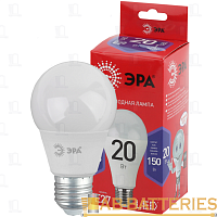 Лампа светодиодная ЭРА A65 E27 20W 6500К 220-240V груша RED LINE (1/10/100)
