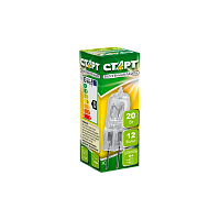 Лампа галогенная Старт JC G4 20W 12V капсула прозрачная